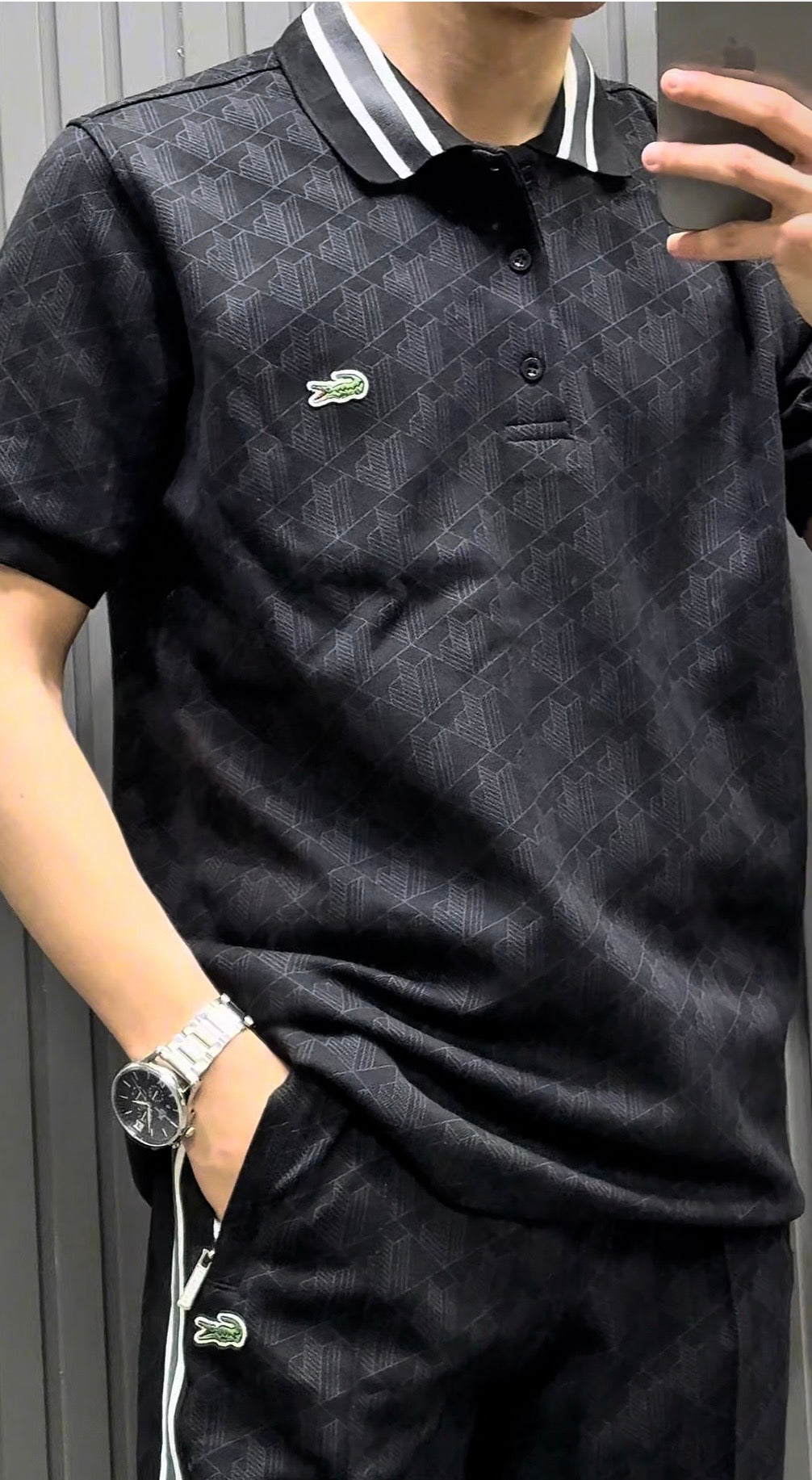 LACOSTE MONOGRAM EŞOFMAN TAKIMI
